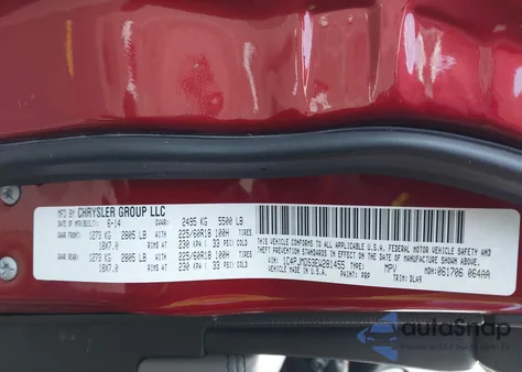 2014 Jeep Cherokee Limited из США, поврежденный, VIN 1C4PJMDS3EW281455